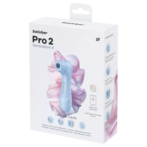 Satisfyer Pro 2 Generation 4 - luftbølgestimulator til klitoris (blå)