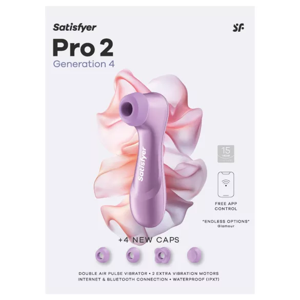 Satisfyer Pro 2 Generation 4 - luftbølgevibrator til klitoris (lilla)