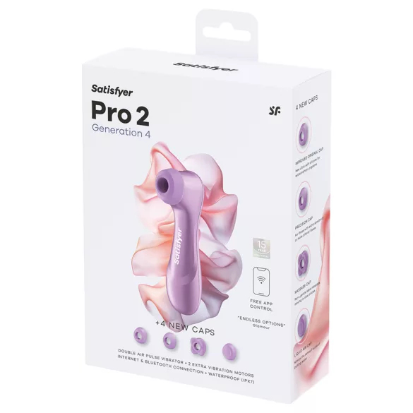 Satisfyer Pro 2 Generation 4 - luftbølgevibrator til klitoris (lilla)