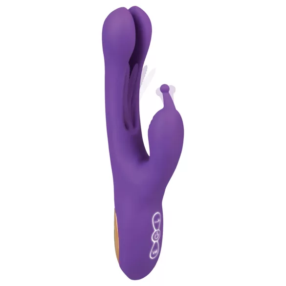 EIS - klitorisvibrator med bevægelig tunge og arm - silikon - lilla