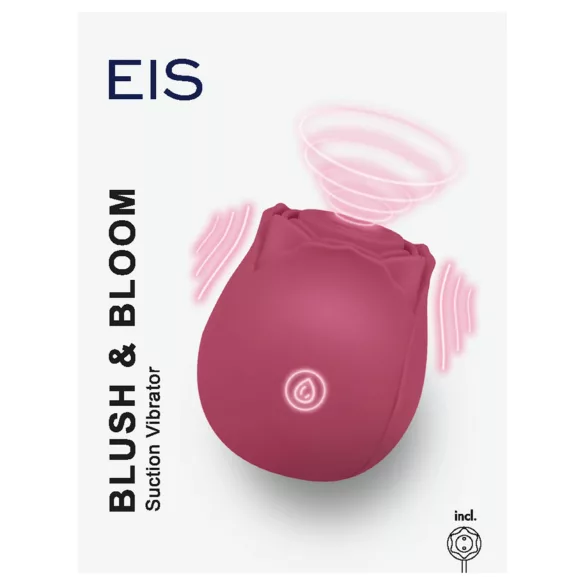 EIS - klitorisvibrator med sugefunktion og vibration - rød