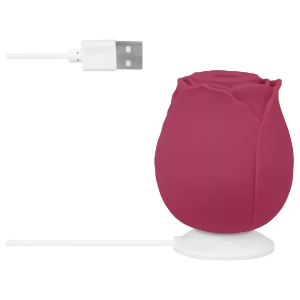 EIS - klitorisvibrator med sugefunktion og vibration - rød