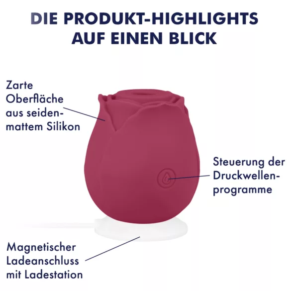 EIS - klitorisvibrator med sugefunktion og vibration - rød