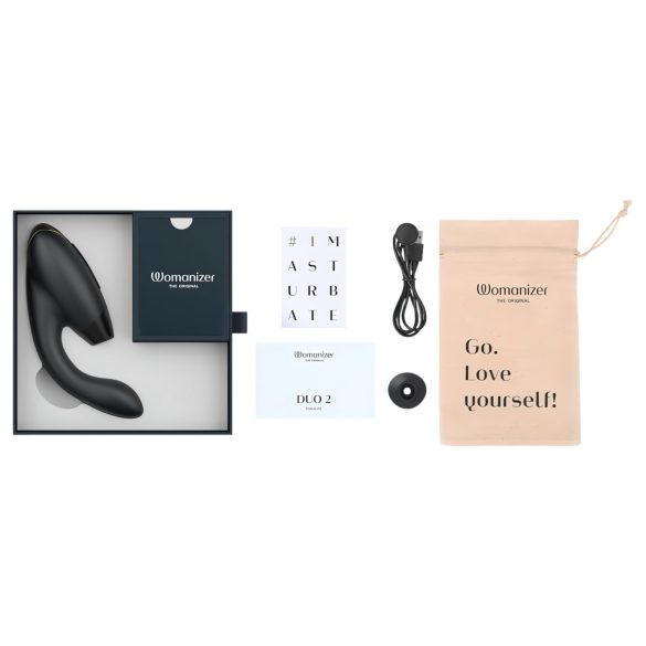 Womanizer Duo 2 - G-punkt vibrator med klitorisstimulation - sort