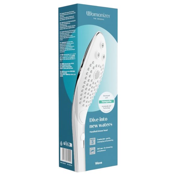 Womanizer Wave - massaged brusehoved - krom