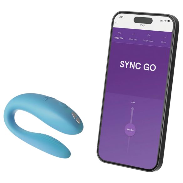 We-Vibe Sync Go - parvibrator med app - genopladelig - turkis