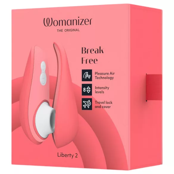 Womanizer Liberty 2 - klitorisvibrator med lufttrykbølger - genopladelig - pink