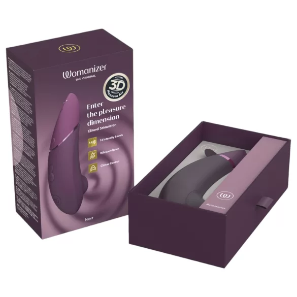 Womanizer Next - klitorisvibrator med lufttryk - genopladelig - lilla