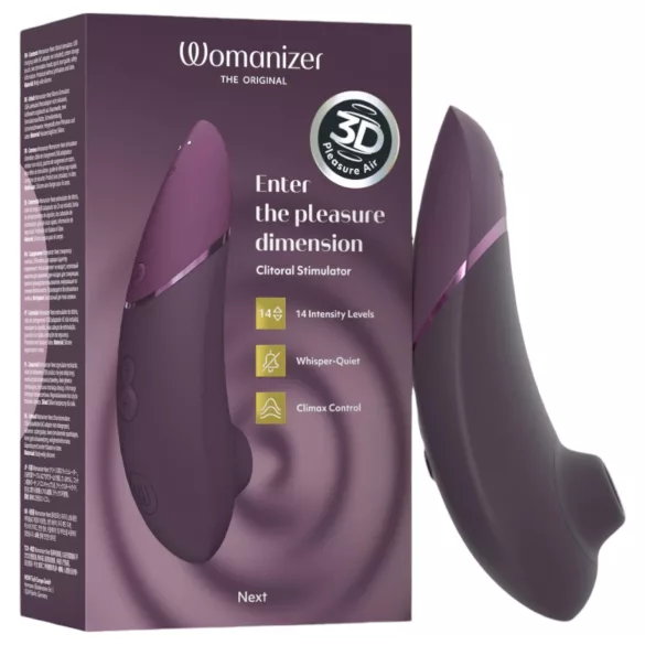 Womanizer Next - klitorisvibrator med lufttryk - genopladelig - lilla