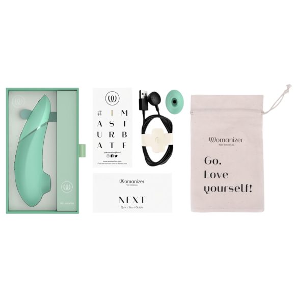Womanizer Next - genopladelig klitorisstimulator med luftbølger (salvie)