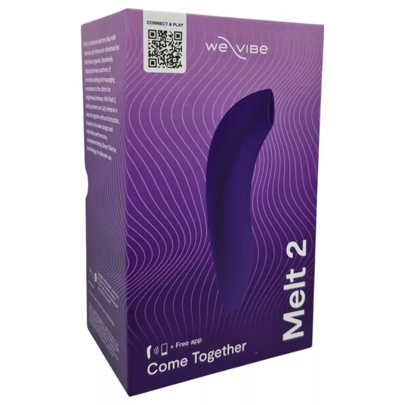 We-Vibe Melt 2 - klitorisvibrator med trykbølger - lilla