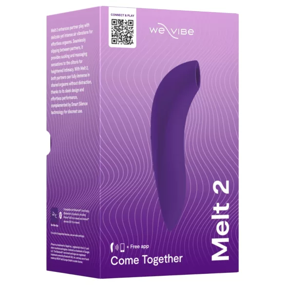 We-Vibe Melt 2 - App-styret luftbølge-klitorisstimulator (lilla)