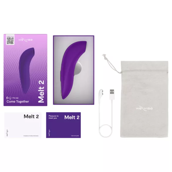 We-Vibe Melt 2 - App-styret luftbølge-klitorisstimulator (lilla)