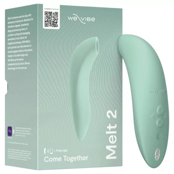 We-Vibe Melt 2 - App-styret luftbølge-klitorisvibrator (turkis)