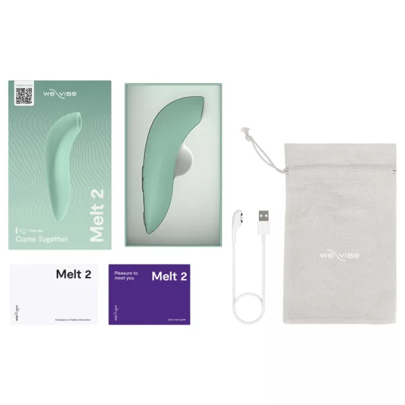 We-Vibe Melt 2 - App-styret luftbølge-klitorisvibrator (turkis)