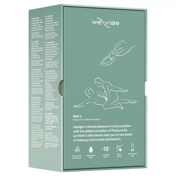 We-Vibe Melt 2 - App-styret luftbølge-klitorisvibrator (turkis)