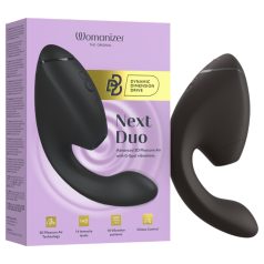   Womanizer - G-punkt vibrator og klitoris stimulator - 2i1 - sort