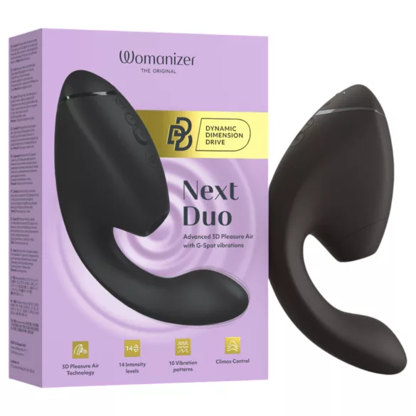 Womanizer Next Duo - 2-i-1 G-punktsvibrator (sort)