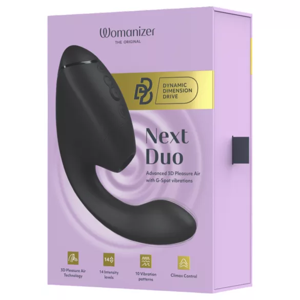 Womanizer Next Duo - 2-i-1 G-punktsvibrator (sort)