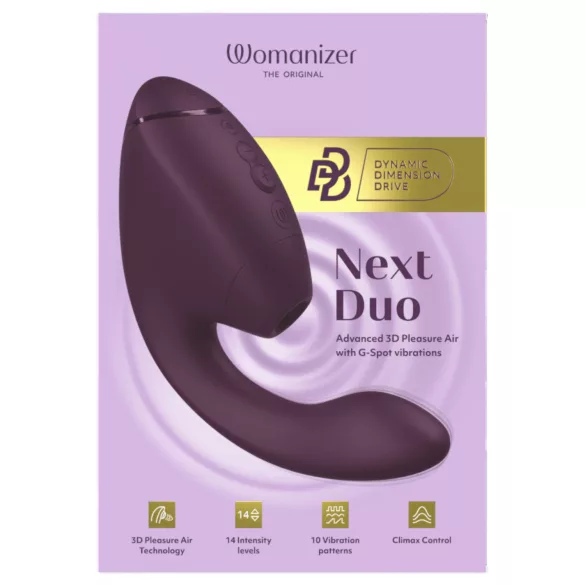 Womanizer Next Duo - G-punkt vibrator og klitorisstimulator - lilla