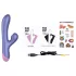 ROMP Pulse - G-punkts vibrator med lufttryks klitorisstimulator - lilla