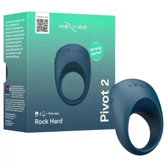 We-Vibe - penisring med vibrator - app-styret - silicone blå