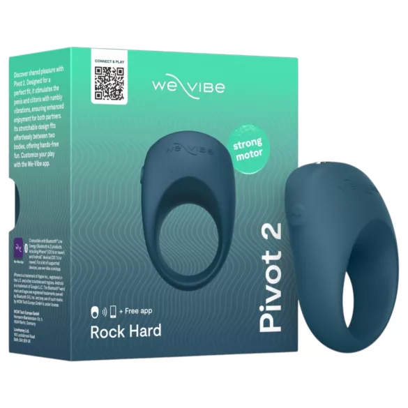 We-Vibe Pivot 2 - App-styret vibrerende penisring til mænd (blå)