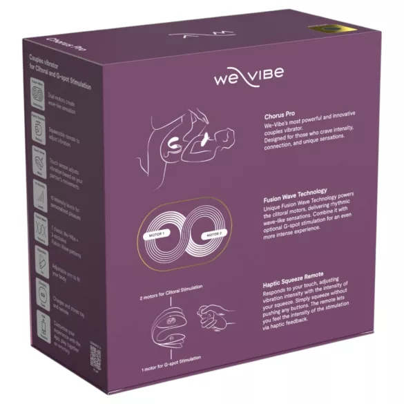 We-Vibe Chorus Pro - App- og fjernbetjent parvibrator (sort)