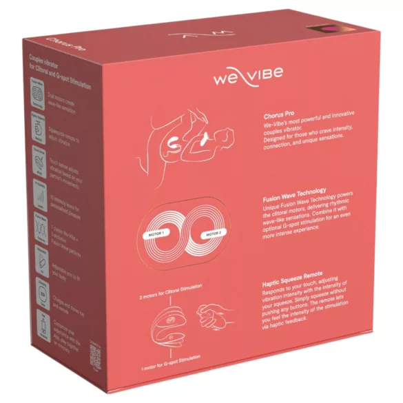 We-Vibe Chorus Pro - App- og fjernbetjent parvibrator (pink)