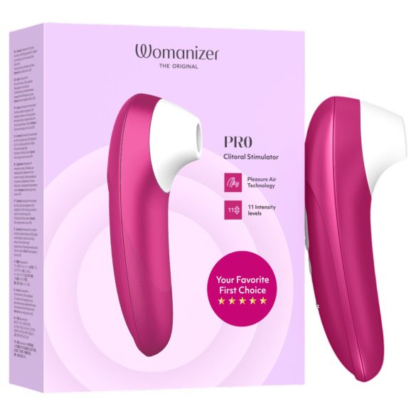 Womanizer Pro - klitorisstimulator med lufttryk - pink