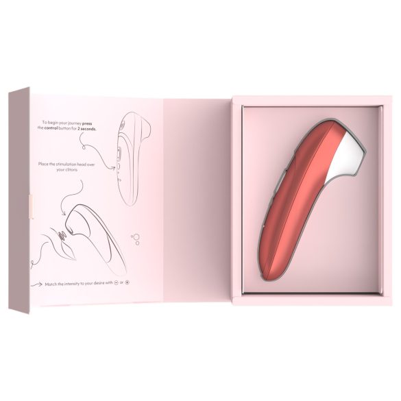 Womanizer Pro - luftbølge klitorisstimulator (rød)