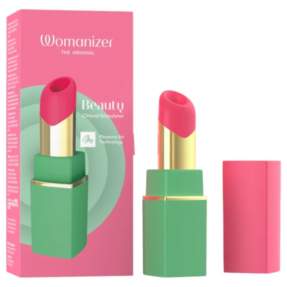 Womanizer Beauty - læbeformet luftbølgende klitorisstimulator (grøn)