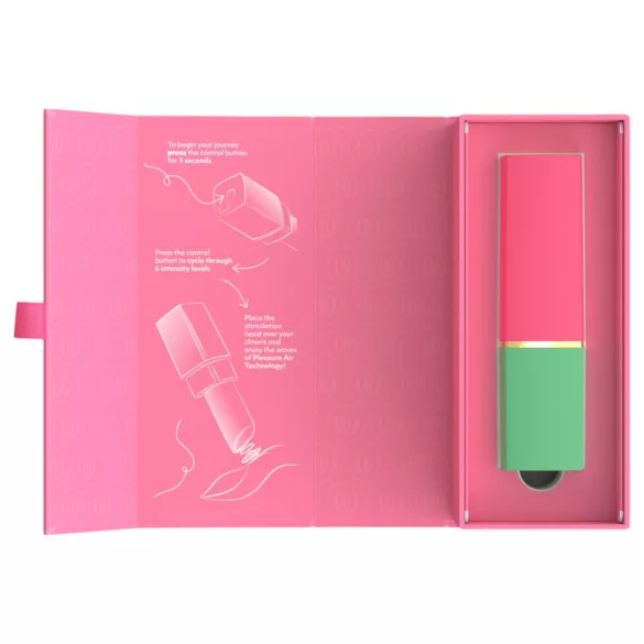 Womanizer Beauty - læbeformet luftbølgende klitorisstimulator (grøn)