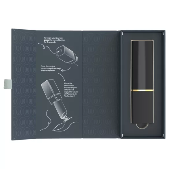 Womanizer Beauty - læbestiftsformet lufttryks-klitorisstimulator (sort)