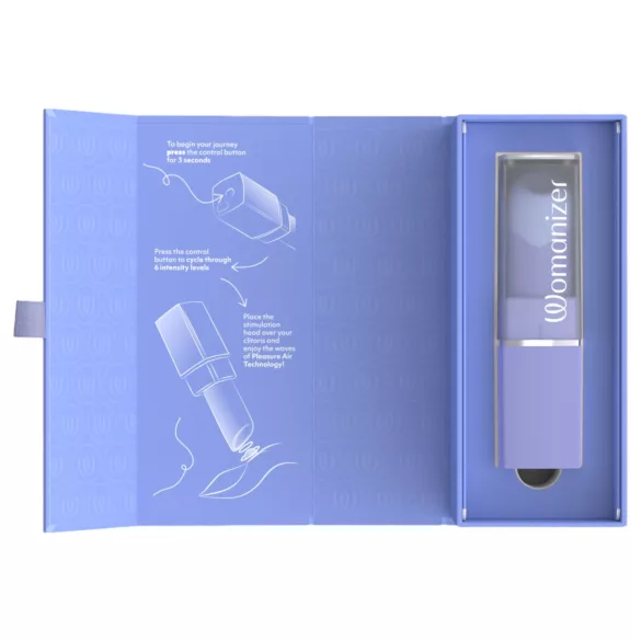 Womanizer Beauty - lufttryks-klitorisstimulator i læbestiftform (lilla)