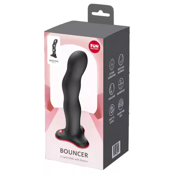 Fun Factory Bouncer - vægtet G-punktsdildo (sort)