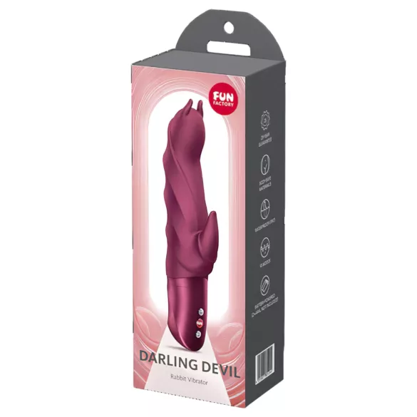 Fun Factory Darling Devil - klitorisvibrator med arm (rød)