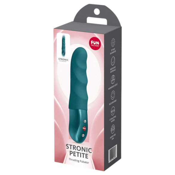 Fun Factory Stronic Petite - ribbet vibrator (grøn)