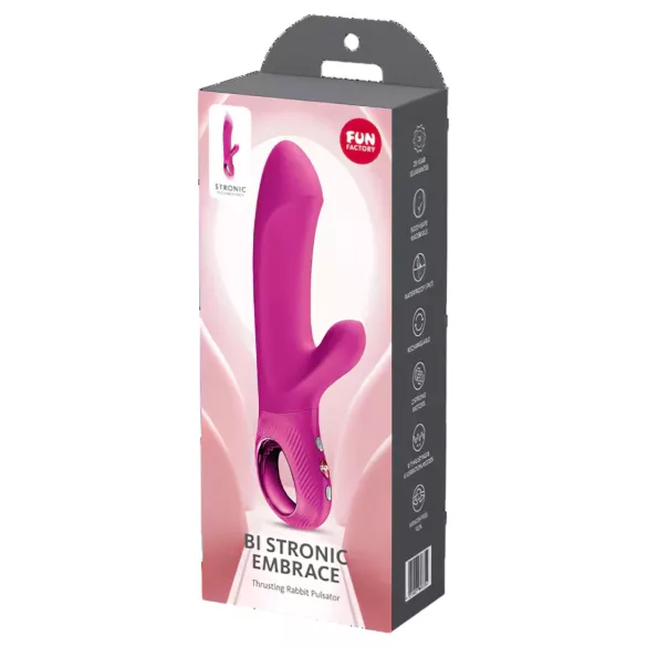 Fun Factory Bi Stronic Embrace - stødpulsator med klitorisarm (pink)