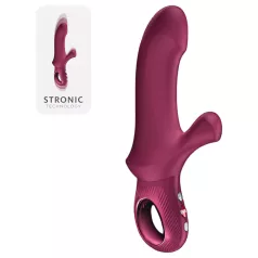   Fun Factory Bi Stronic Curve - stødpulsator med klitorisstimulator (rød)