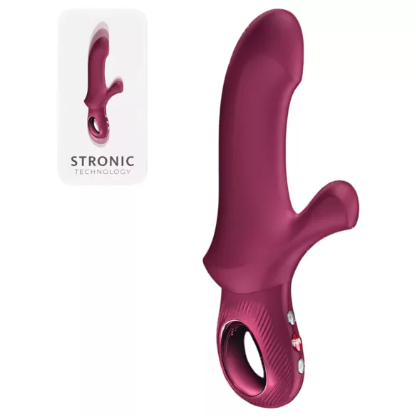 Fun Factory Bi Stronic Curve - stødpulsator med klitorisstimulator (rød)