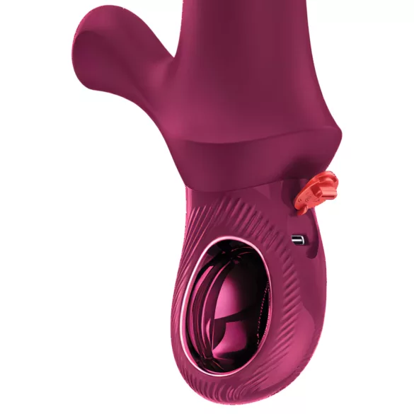 Fun Factory Bi Stronic Curve - stødpulsator med klitorisstimulator (rød)