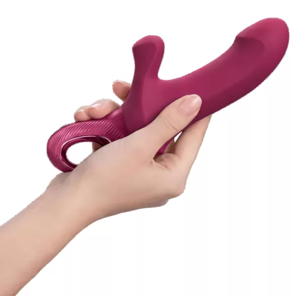 Fun Factory Bi Stronic Curve - stødpulsator med klitorisstimulator (rød)