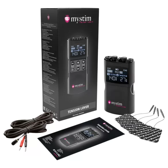 mystim Tension Lover 2 - elektrosex sæt - digital - sort