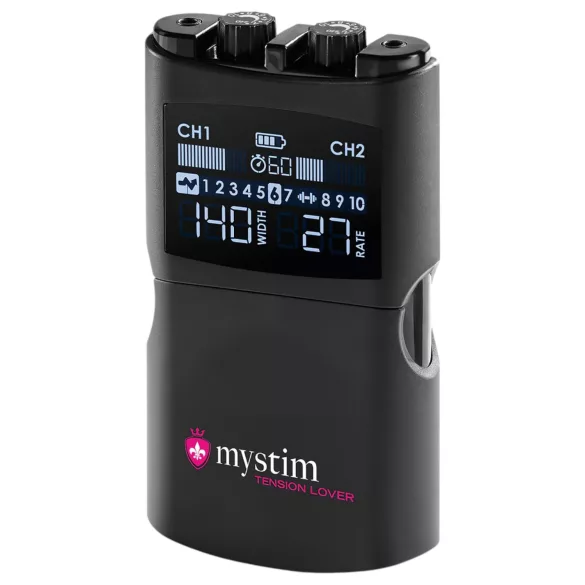 mystim Tension Lover 2 - elektrosex sæt - digital - sort