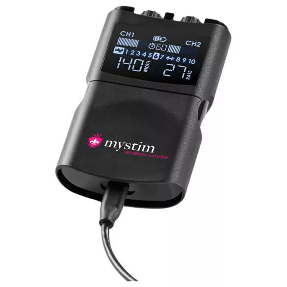 mystim Tension Lover 2 - elektrosex sæt - digital - sort