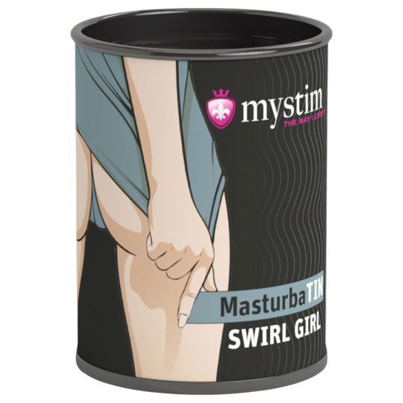 Mystim MasturbaTIN Swirl Girl - bølget masturbator (hvid)