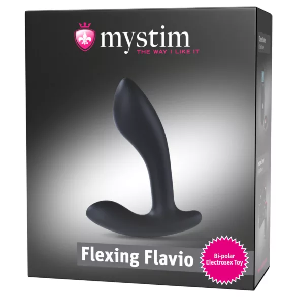 Mystim - elektro prostata vibrator - fleksibel - sort