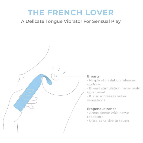 Smile Makers - Fransk elsker vibrator (blå)