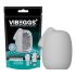 VIBEGGS Naughty Nubs - vibrerende ægsmasturbator (hvid)
